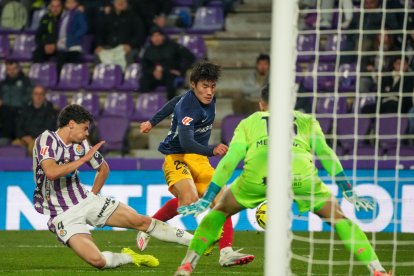 Minsu va fer a Zorrilla el gol 100 a Segona.