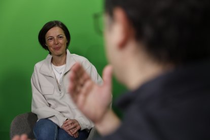 Mari Martínez durant l’entrevista al programa ‘Fora de joc’, de Diari TV.