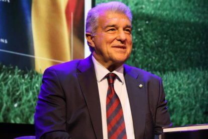 El president del Barça, Joan Laporta, en una visita a Andorra.