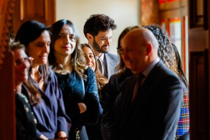 Escalé al Palau Episcopal.