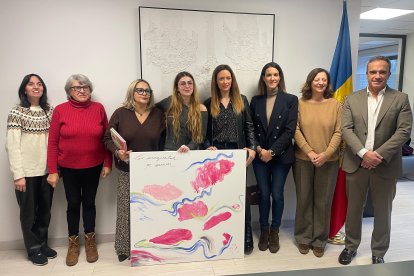 El quadre que ha entregat l'artista Effy.