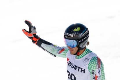 L’esquiador Joan Verdú, en una de les curses d’aquesta temporada.