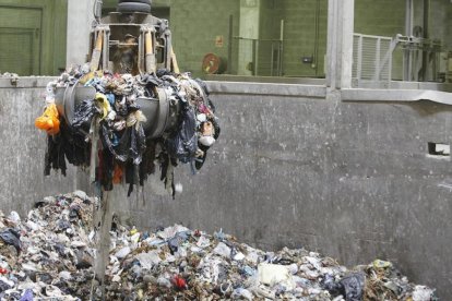 Residus a la planta de tractament.