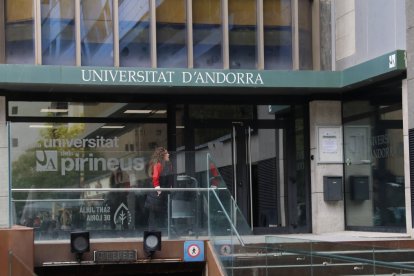 Entrada de la Universitat d’Andorra.