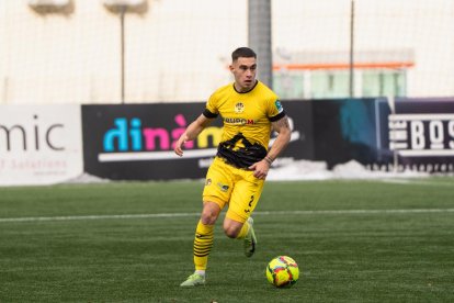 Eric de Pablos, durant un partit amb la UE Santa Coloma.