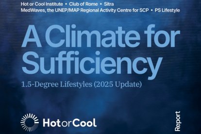Portada “A Climate for Sufficiency. 1.5-Degree Lifestyles”.