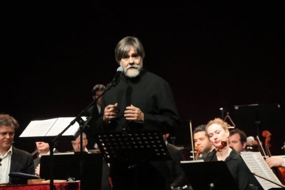 Albert Gumí durant el concert d’Any Nou.