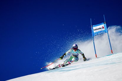 Cande, a la Copa del Món de St. Moritz.