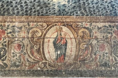 El frontal d'altar de la capella del Roser de l'església de Sant Iscle i Santa Victòria de la Massana