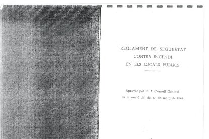 El reglament, encara en format paper.