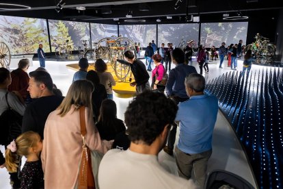 Una exposició al museu Bici Lab.