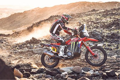 Tosha Schareina, durant la darrera etapa.