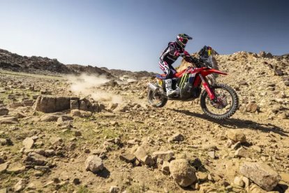 El resident Tosha Schareina durant l’etapa d’ahir.