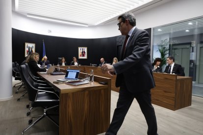 David Pérez en una sessió de comú de final d’octubre.