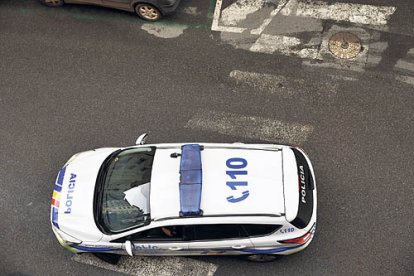 Un vehicle de la policia.