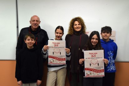 La presentació de la campanya de donació de sang.