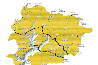 Avís groc per nevades a Andorra.