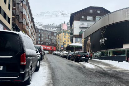 Un carrer del Pas de la Casa aquest matí