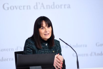 La ministra Mònica Bonell en una compareixença.