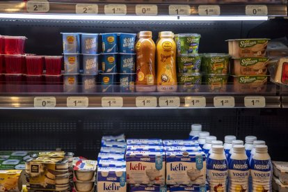 Diferents modalitats de productes làctics.