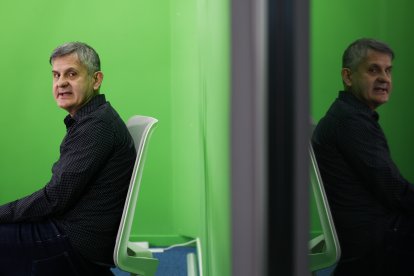 Dilmé, ahir als estudis de Diari TV.