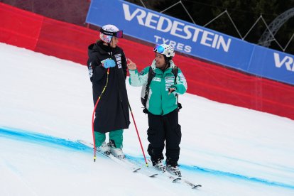 Cande Moreno i Xoque Bellsolà, a Tarvisio.