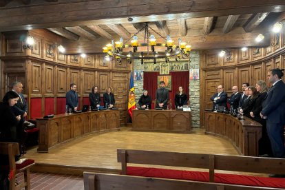 Minut de silenci en record de Joan Pujal, ahir al consell de comú.