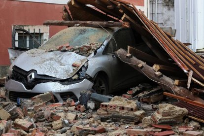 Destrosses a Portugal a causa de la borrasca Kristin.
