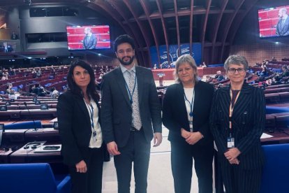 La delegació andorrana a l'APCE.