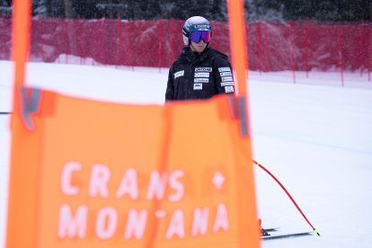 Cande Moreno, al reconeixement del descens.