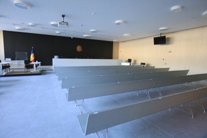 Sala Magna de la seu de la Justícia.