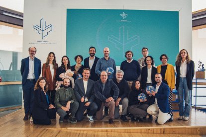 Instants durant l'entrega del primer guardó dels premis MAPEI.