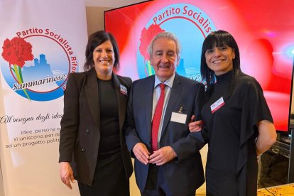 L’excap de Govern, Jaume Bartumeu, durant la seva visita a San Marino.