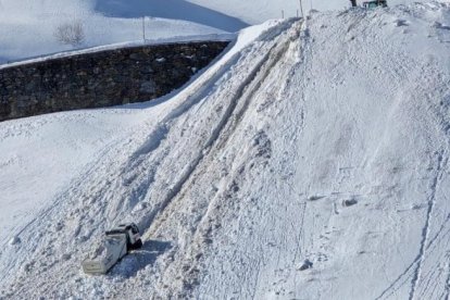El camió llevaneu accidentat.