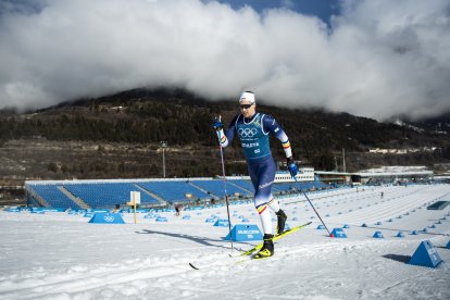 Irineu Esteve, en un dels tests que va fer.