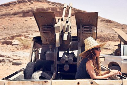 Laia Ateca durant el rodatge de ‘Sirat’.