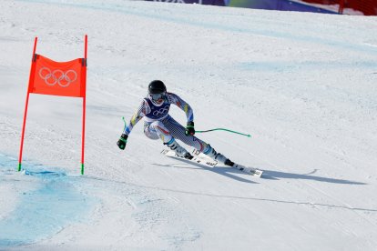 Jordina Caminal Santure of Team Jordina Caminal durant el descens de Cortina