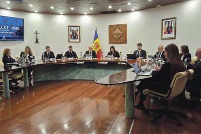 La sessió de comú d’Encamp, ahir.