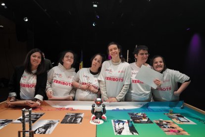 Membres de la Fundació Privada Meritxell a la First Lego League.