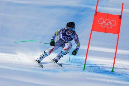 Jordina Caminal al descens celebrat diumenge