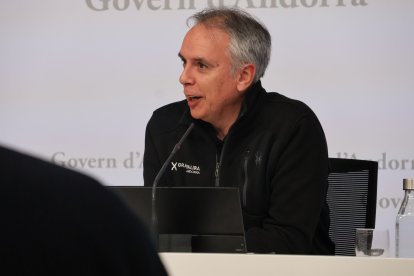 El director general del Comitè Organitzador de la Copa del Món, David Hidalgo, en roda de premsa.