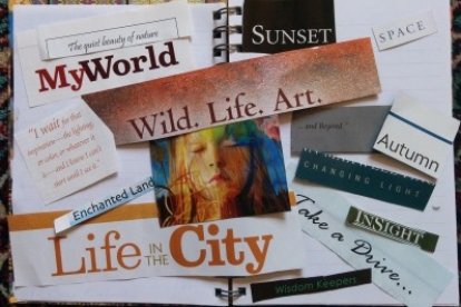 Un exemple de 'Vision Board'.