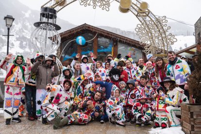 Un moment durant la celebració del Carnaval de Canillo