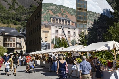 El Mercat de la Vall  a la rambla molines durant la Festa Major d'Andorra la Vella, l'agost del 2025
