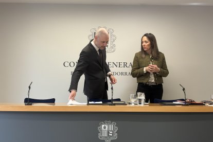 Jordi Casadevall i Gemma Riba, aquest matí al consell general