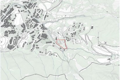 Zona on es construirà la promoció.