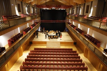 L'interior de l'Auditori Nacional d'Ordino, després de la reforma.