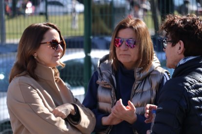 La cònsol major d'Escaldes-Engordany, Rosa Gili, i la ministra d'Afers Socials, Trini Marín.