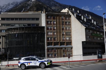 Un vehicle de la policia.