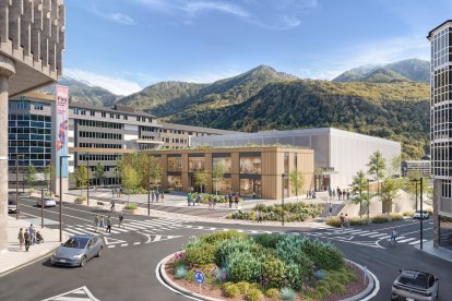 Maqueta de la proposta per l'Espai Capital d'Altura Arquitectes.